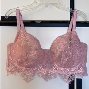 Sexy unlined balconette  bra with underwire